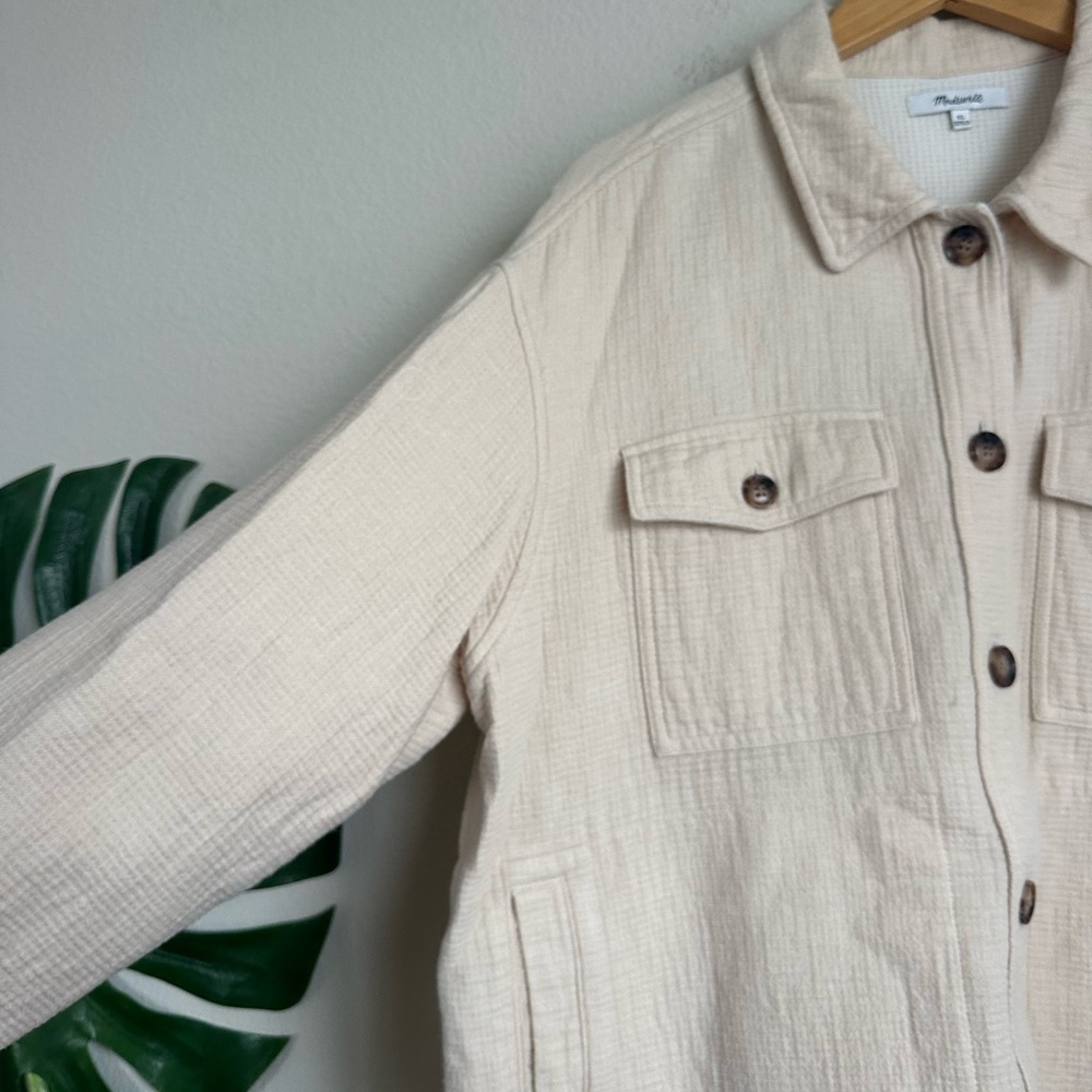 Madewell Womens Waffleback Branner Shirt Jacket Shacket - Picture 5 of 15